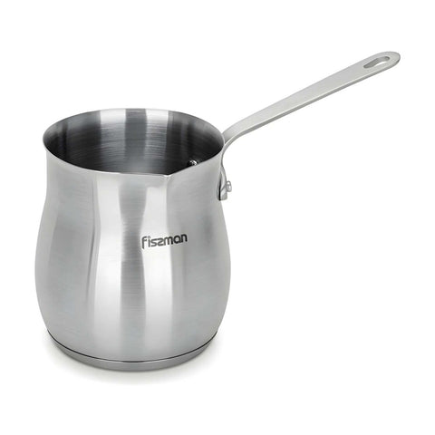 Fissman Induction-Friendly Stainless Steel Cezve 680ml Turkish Coffee Maker