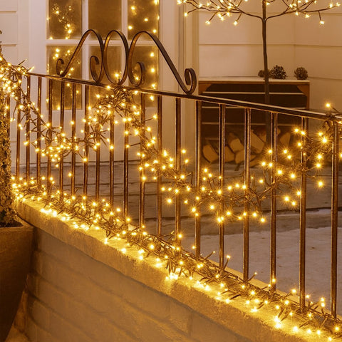 Lexi Lighting 500 LED Connectable Cluster Christmas Lights Warm White