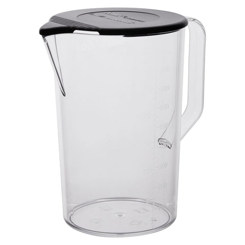 Bamix 16cm/1L Plastic Jug with Lid Kitchen Juice/Water Drinking Pitcher Clear