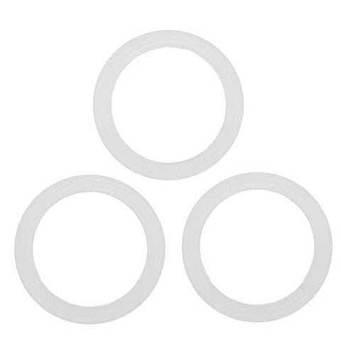 Coffee Culture 6-Cup Silicone Gasket For Stovetop Espresso Cup 3pc (White)