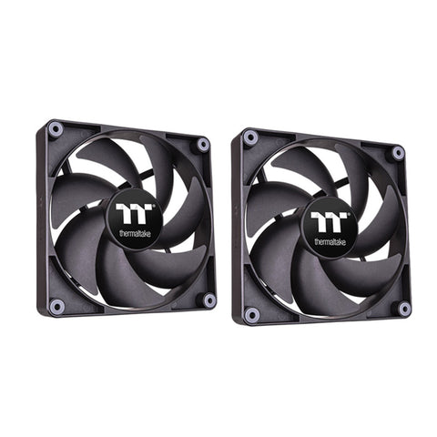 Thermaltake CL-F147-PL12BL-A  2 Pack CT120 120mm PWM Cooling Fan (Black)