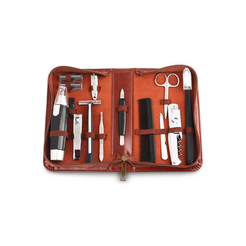 Men's Republic Grooming Zipper Bag Trimmer/Shaver/Comb Portable Kit 12.5cm 12pc