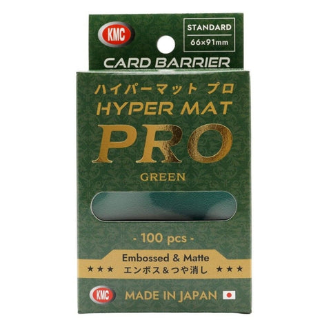 KMC Hyper MAT PRO Green Standard Sleeves 100pcs 66 x 91 mm