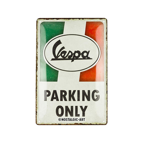 Nostalgic-Art Vespa Parking Only Metal Decorative Sign Plaque 20x30x0.5cm