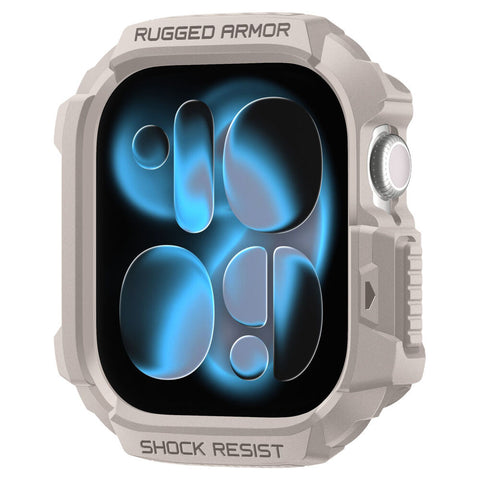 Spigen Apple Watch 10/11 42mm Rugged Armor 2 Case (Dune Beige)