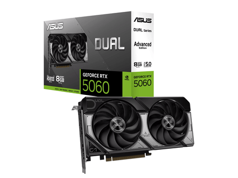 ASUS Dual GeForce RTX 5060 OC Advanced 8GB GDDR7 Graphics Card