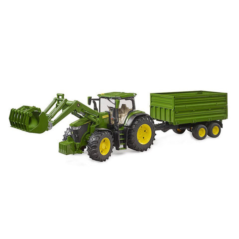 Bruder 1:16 John Deere 7R Tractor with Trailer