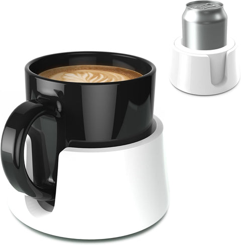 TableCoaster Anti-Spill Cup Holder Tray (White)