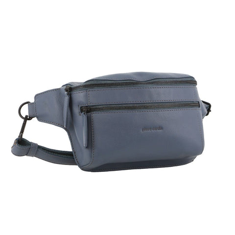 Pierre Cardin Unisex Leather Rustic 3-Way Crossbody Sling Bag 33 cm Teal