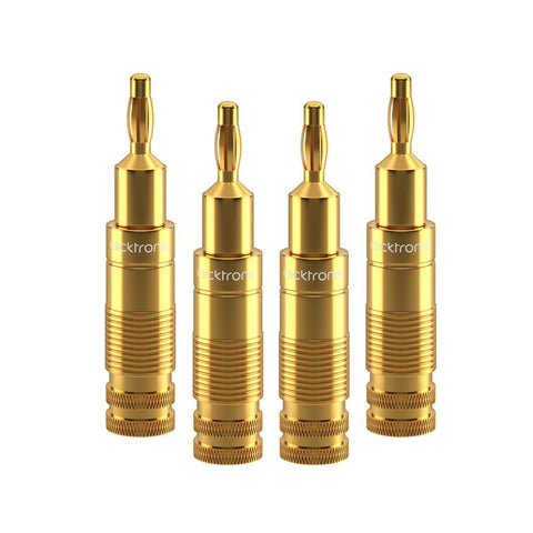 Clicktronic Premium Speaker Banana Plug (4-Pieces)