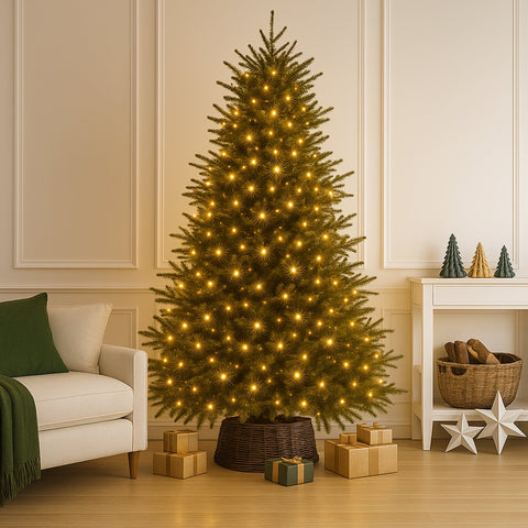 Lexi Lighting 520 LED Connectable Fairy Light Chain Clear Cable - Amber