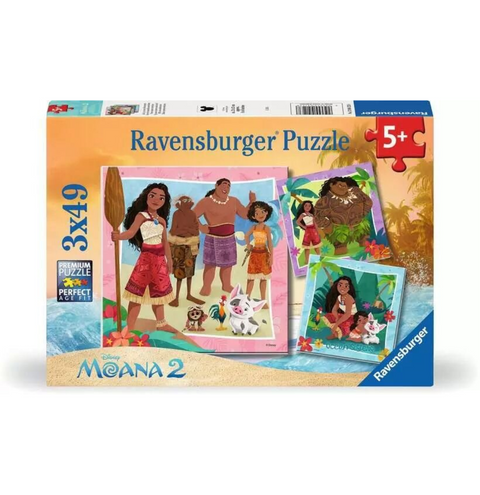 Ravensburger Puzzle 3x49pc - Disney Moana 2