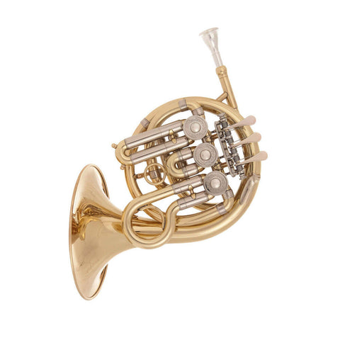 John Packer JP905 Mini Bb French Horn Musical Instrument - Brass Lacquer