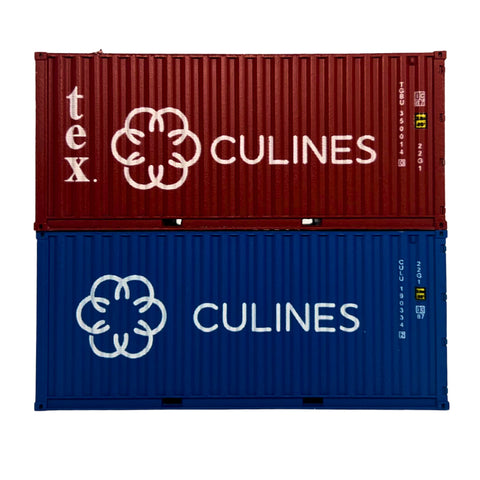 Dapol OO 20ft' Container Culines 190334 2/ TBGU 350365 8 Twin Pack