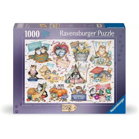 Ravensburger 1000pc Crazy Cats: Cat's Calendar Puzzle