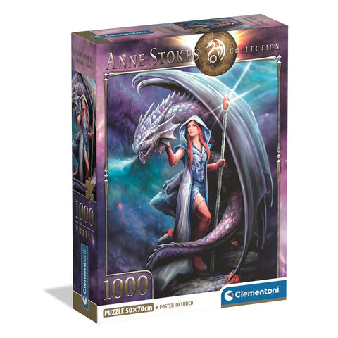 Clementoni Puzzle Anne Stokes Dragon Mage 1,000 Pieces