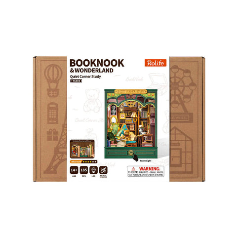 Robotime DIY Bookends Kit Quiet Corner Study