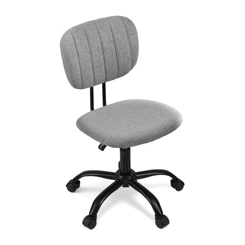 Artiss Armless Office Chair with Wheels (Grey)