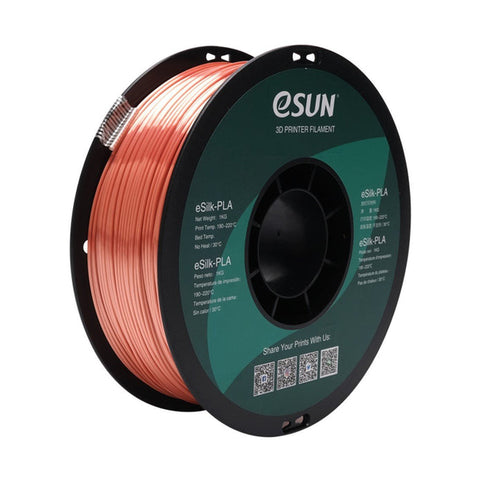 eSun Silk PLA 3D Print Filament 1.75mm 1kg - Rose Gold