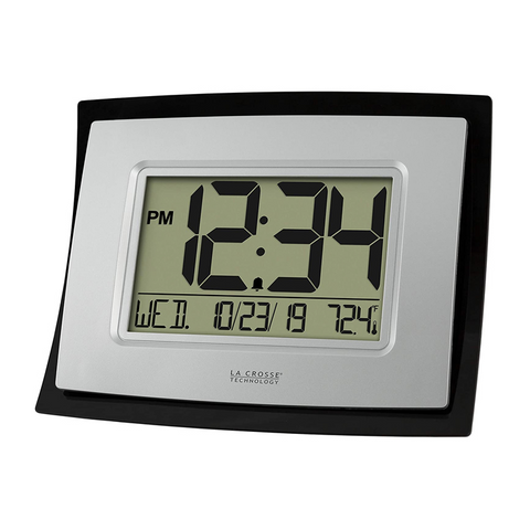 La Crosse Wall Clock with Indoor Temp and Calendar WT-8002U