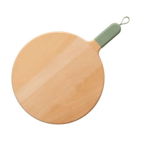 ZiiPa Sora Beech Wood Pizza Serving Board Silicone Handle 31cm Durable Eucalyptus