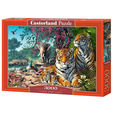 Castorland 3000-Pieces Tiger Sanctuary Puzzle