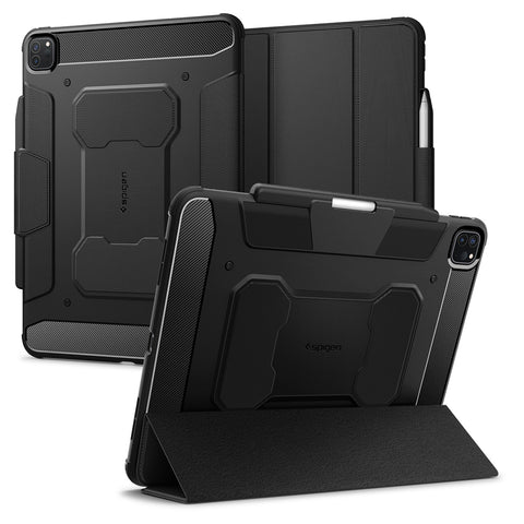 Spigen Apple iPad Pro 13 M5/M4 (2025/2024) Rugged Armor Pro Case (Black)
