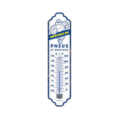 Nostalgic-Art Wall Metal Thermometer Michelin Pneus and Services 28x6.5x2cm