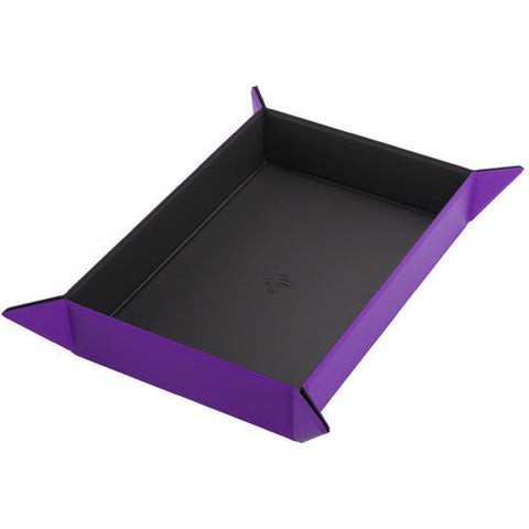 Gamegenic Magnetic Dice Tray Rectangular (Black/Purple)