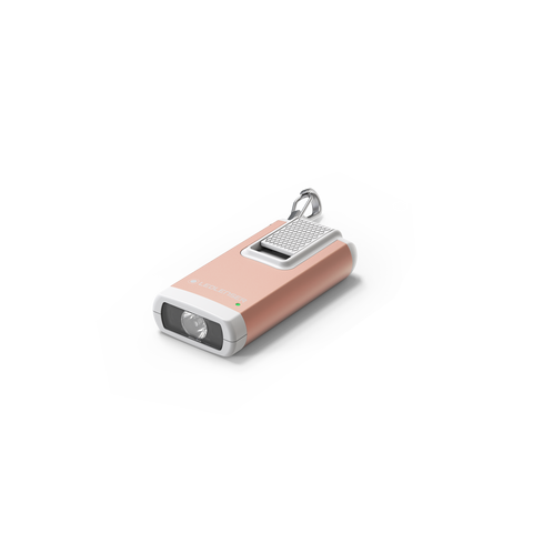 Ledlenser K6R Battery Pack USB-A Rechargeable 400lm Keychain Light - Rose Gold