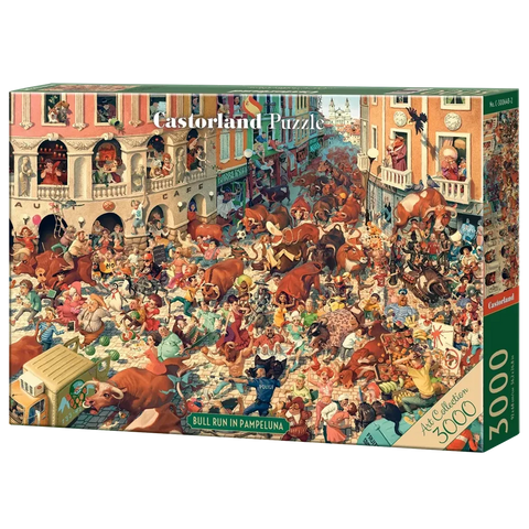 Castorland 3000-Pieces Bull Run In Pampeluna Puzzle