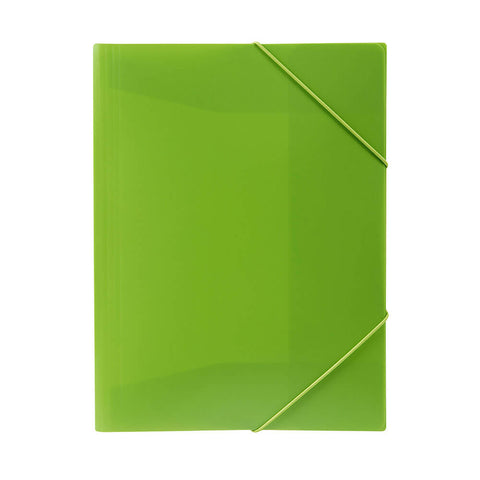 Marbig Soft Touch Brights Document Wallet (A4) - Lime