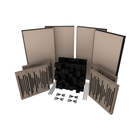 Vicoustic VicAudiophile VMT Kit Brown Oak Natural Linen (Box of 14)