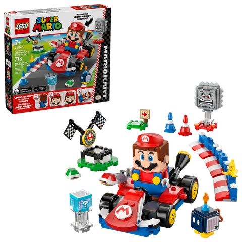 Lego Super Mario - Mario Kart Interactive Lego Mario and Standard Kart