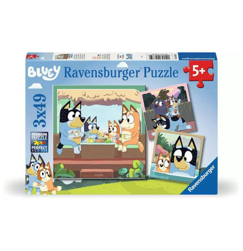 Ravensburger 3x49pc Bluey's Adventures! Puzzle