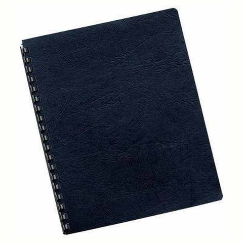 Fellowes Pack 100 Binding Cover Leathergrain A4 230GSM (Black)