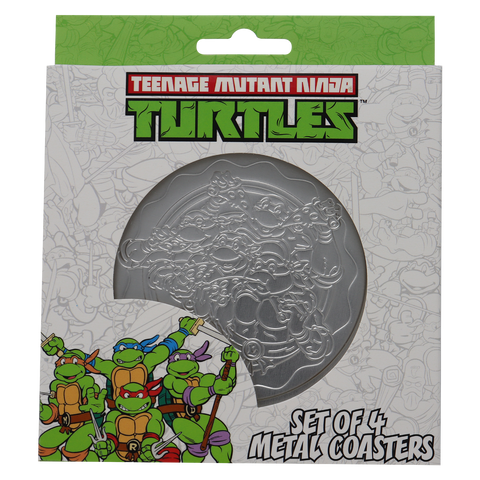 Fanattik Teenage Mutant Ninja Turtles Set of 4 Embossed Metal Coasters