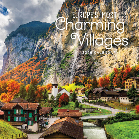 Paper Pocket Europe's Most Charming Villages 2026 Calendar