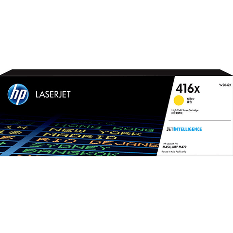 HP 416X Toner Ink Cartridge High Yield Yellow LaserJet Pro Genuine