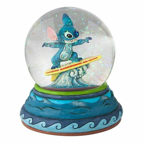 Jim Shore Disney Traditions - Lilo and Stitch - Stitch Shootin' the Curls Waterball