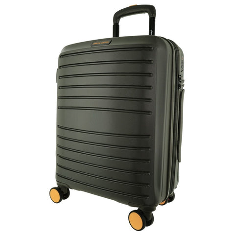 Pierre Cardin Hard Shell Case Classic Set Travel Luggage (Olive) [3-Pieces]