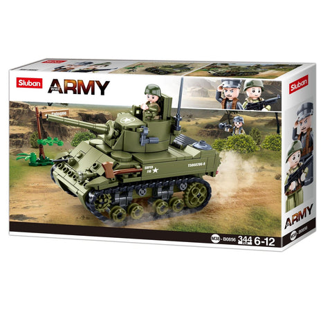 Sluban 344pc WW2 M5 Light Tank