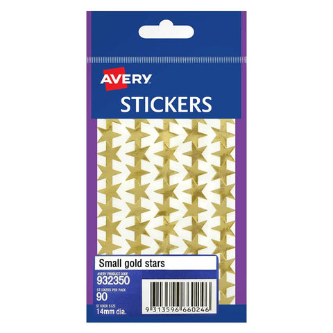 Avery F/P Gold Stars Label (Pack of 10) - Small