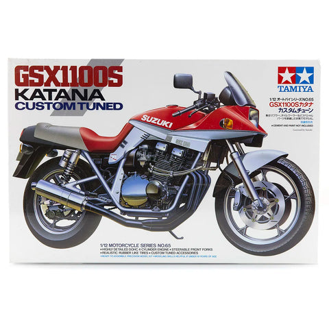 Tamiya 1/12 Suzuki GSX1100S Katana Motorcycle Scaled Plastic Model Kit