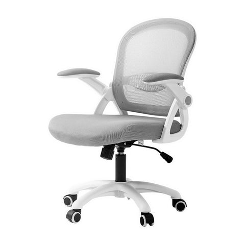 Artiss Mesh Office Chair Mid Back (Grey)