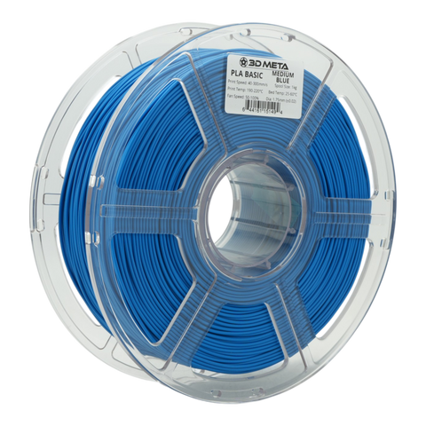 3D META PLA Basic 3D Printing Filament - Medium Blue