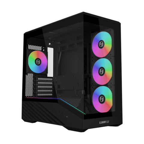 Lian Li Vector Mini V100 PC Case Tempered Glass ARGB Strip High Airflow Black