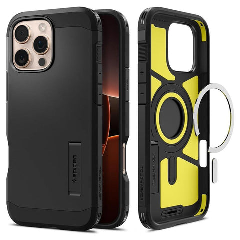Spigen Apple iPhone 16 Pro Max Tough Armor (MagFit) Case - Black