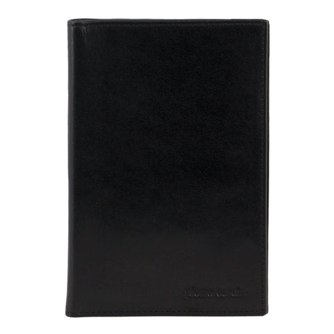 Pierre Cardin Leather Travel Passport Protected RFID Wallet Black