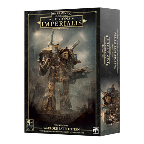 Games Workshop Warhammer Legions Imperialis Warlord Titan with Quake Cannon and Conversion Beam Extirpator